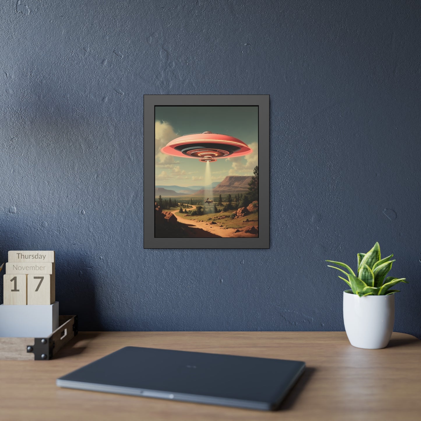 Moose Abduction Wall Print