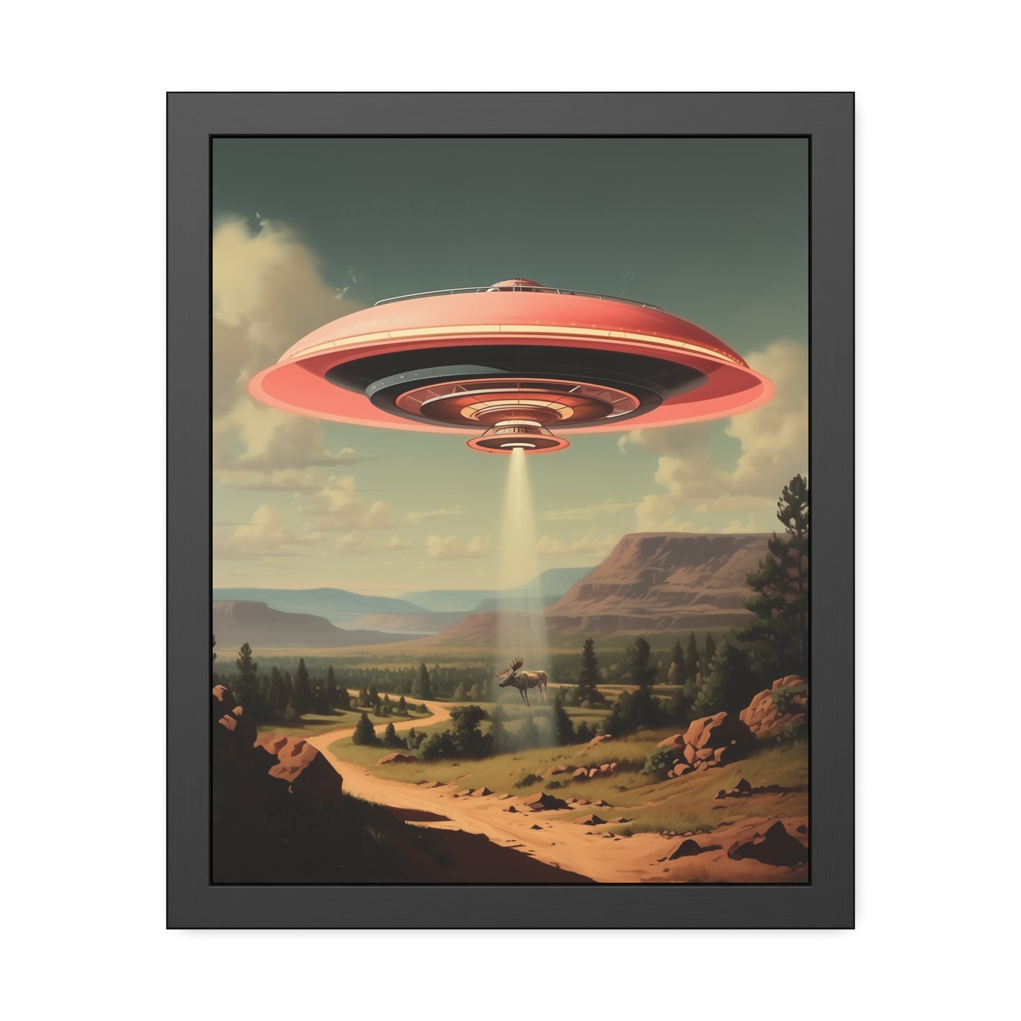 Moose Abduction Wall Print