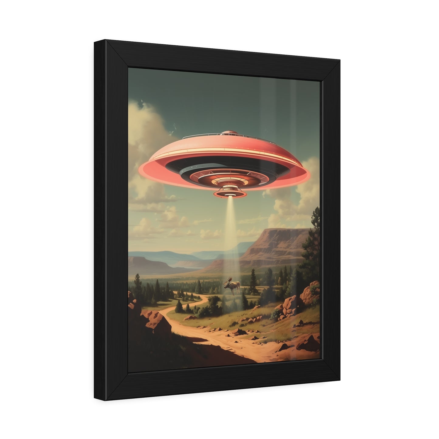 Moose Abduction Wall Print