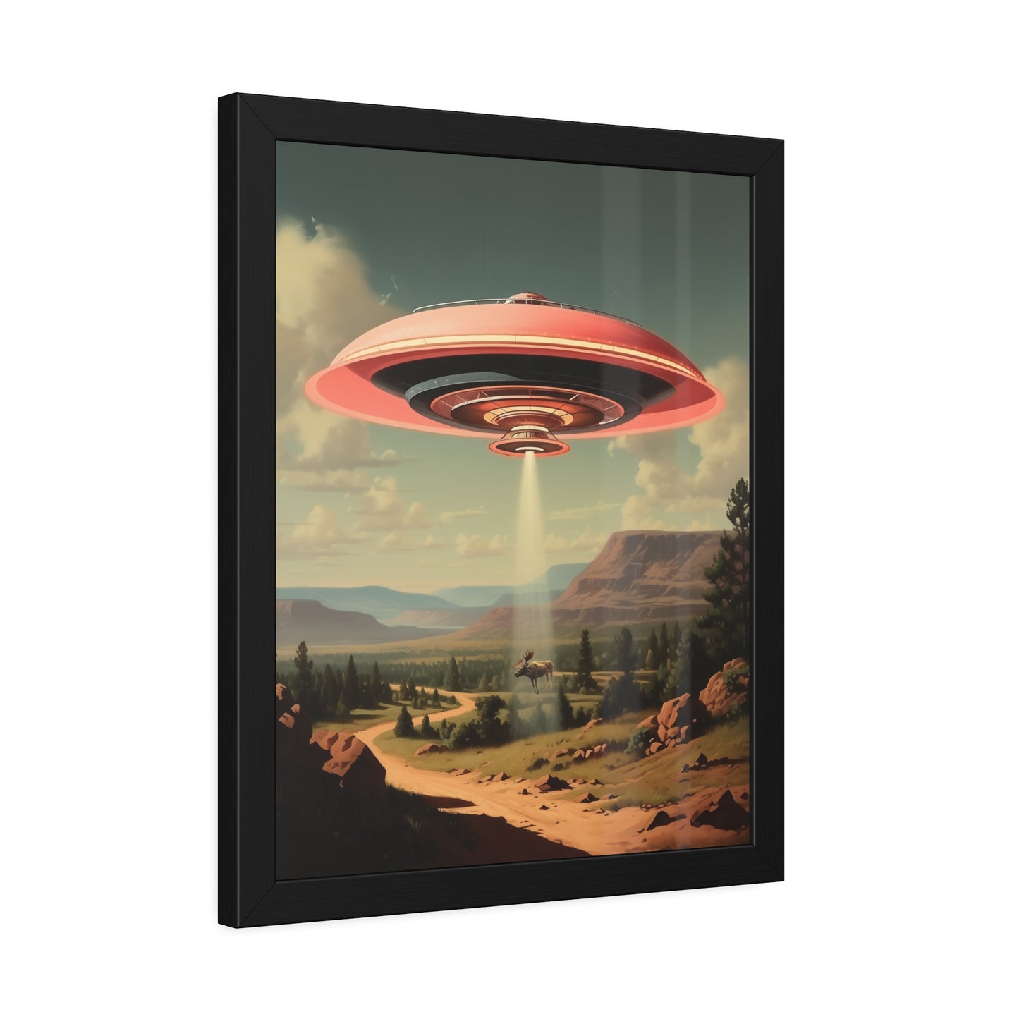 Moose Abduction Wall Print