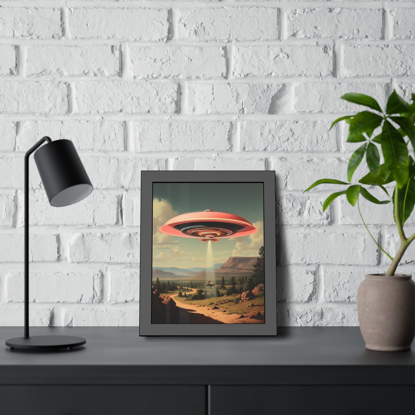 Moose Abduction Wall Print