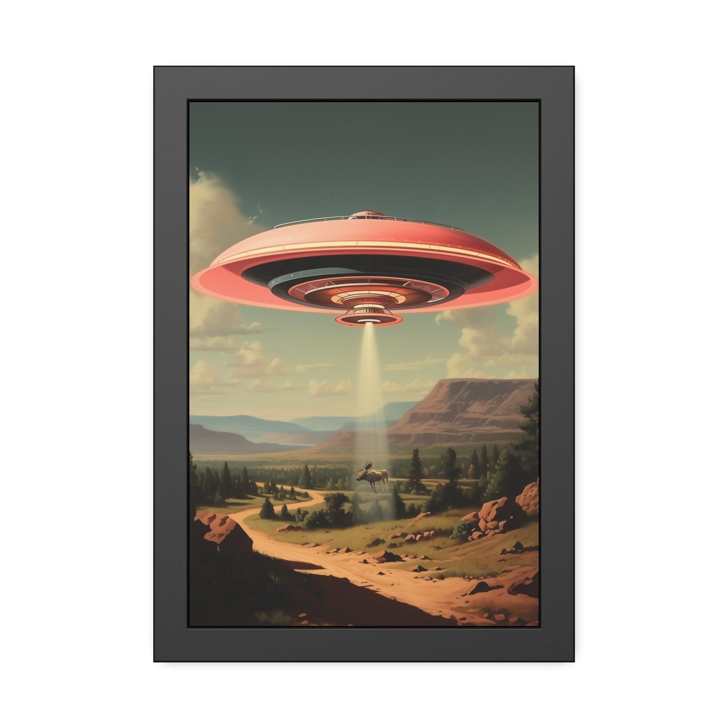 Moose Abduction Wall Print
