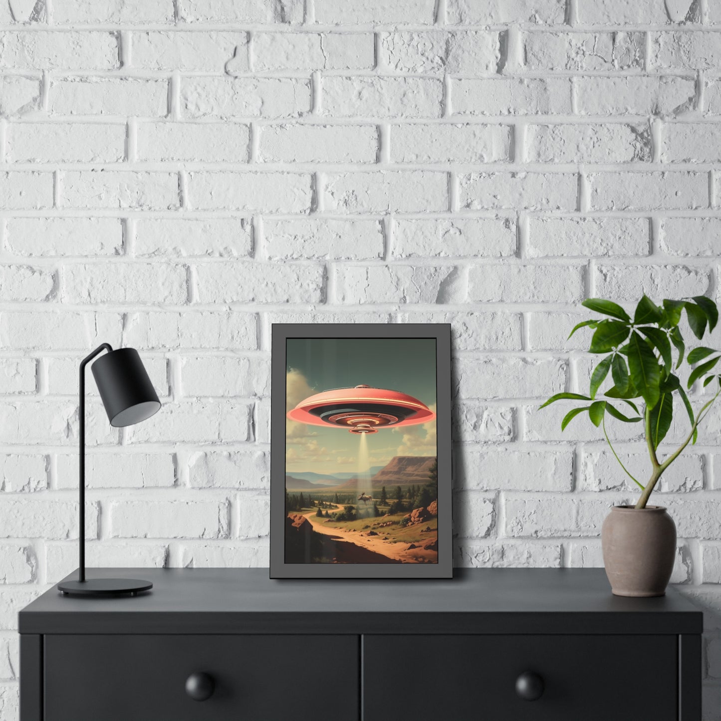 Moose Abduction Wall Print