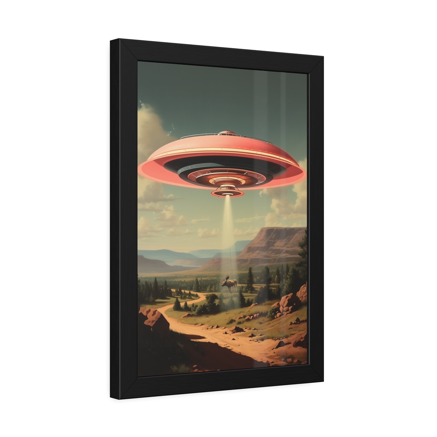 Moose Abduction Wall Print