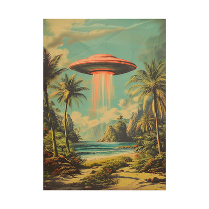 Tropical UFO sighting Hawaii Rolled Print