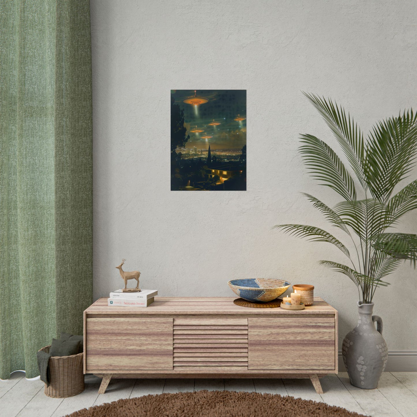 Hollywood UFO Rolled Poster
