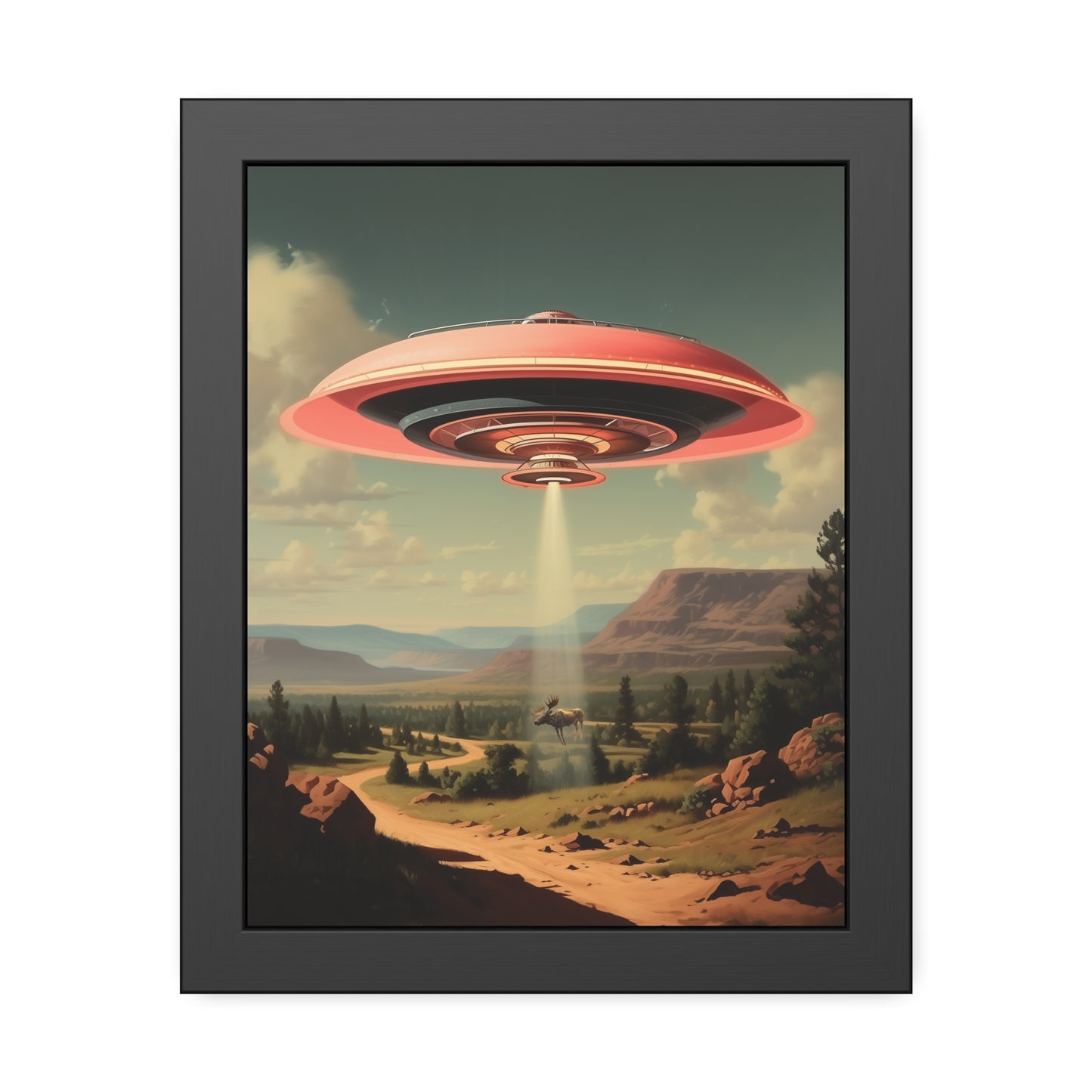 Moose Abduction Wall Print
