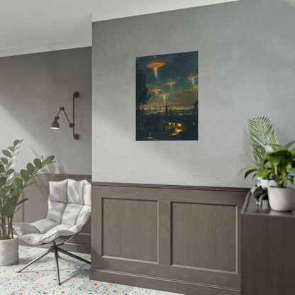 Hollywood UFO Rolled Poster