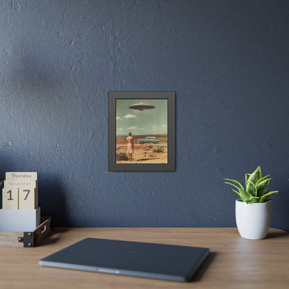 Pink Lady UFO sighting Roswell Wall Print.