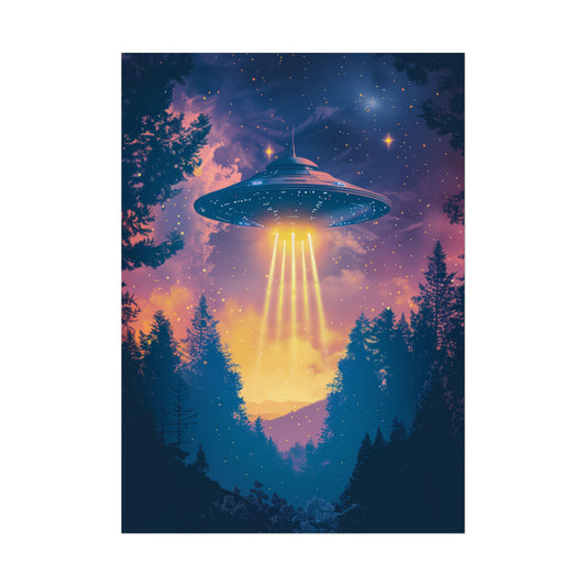 Forest Pop art UFO Print